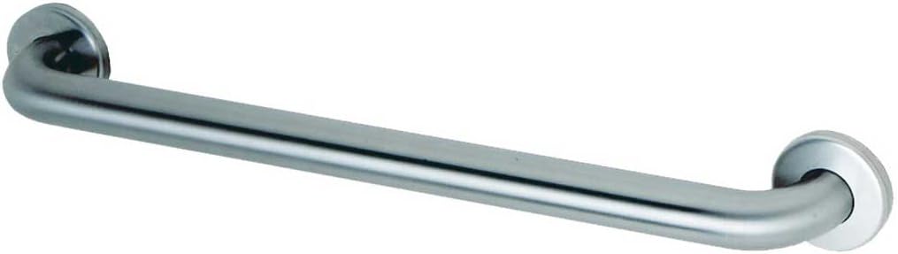 Bobrick 6806.99x36 304 Stainless Steel Straight Grab Bar with Concealed Mounting Snap Flange, Peened Gripping Surface Satin Finish, 1-1/2" Diameter x 36" Length stainless steel grab bar